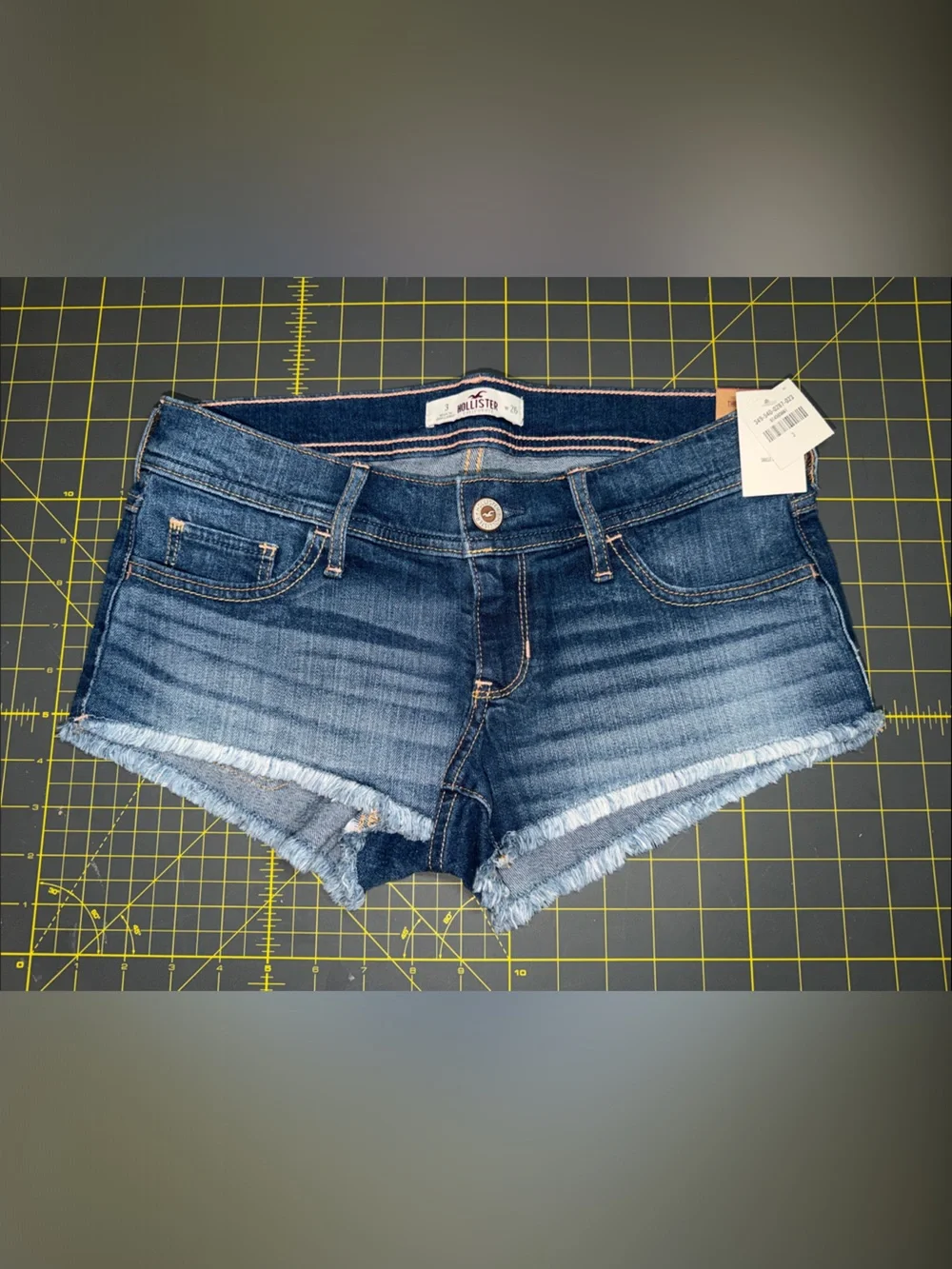Hollister Dark Blue Denim Jean Shorts